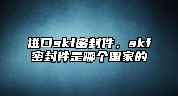 進(jìn)口skf密封件，skf密封件是哪個(gè)國家的