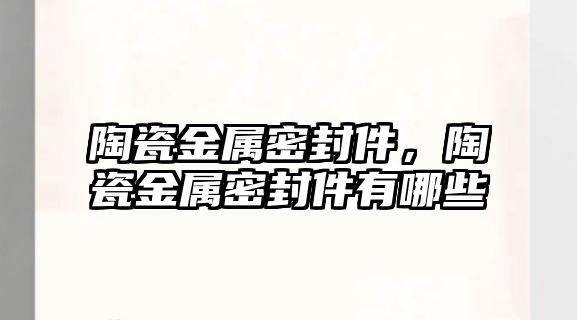 陶瓷金屬密封件，陶瓷金屬密封件有哪些