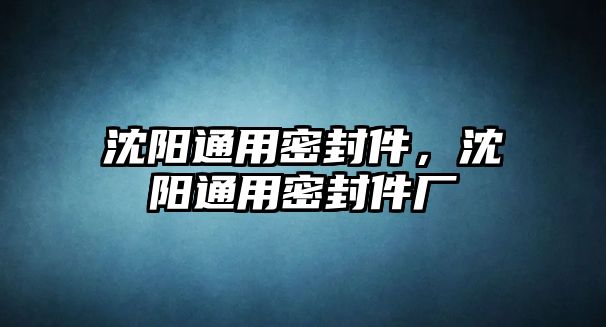 沈陽通用密封件，沈陽通用密封件廠