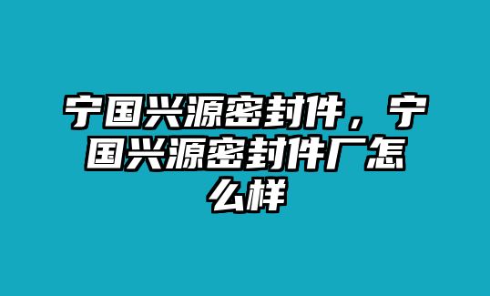 寧國(guó)興源密封件，寧國(guó)興源密封件廠怎么樣