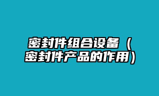 密封件組合設(shè)備（密封件產(chǎn)品的作用）