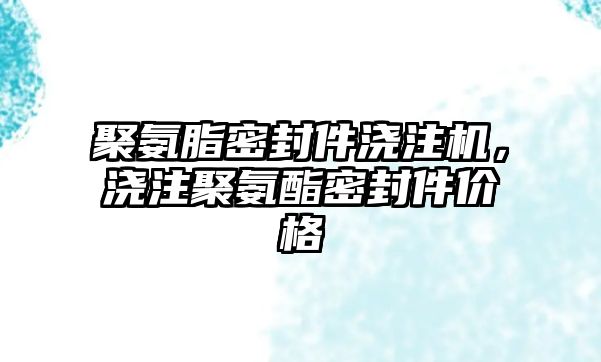 聚氨脂密封件澆注機，澆注聚氨酯密封件價格