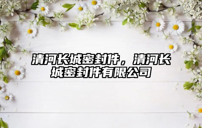 清河長(zhǎng)城密封件，清河長(zhǎng)城密封件有限公司