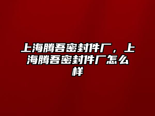 上海騰吾密封件廠，上海騰吾密封件廠怎么樣