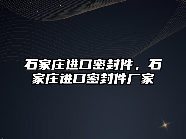 石家莊進口密封件，石家莊進口密封件廠家