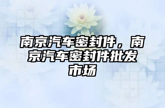 南京汽車密封件，南京汽車密封件批發(fā)市場