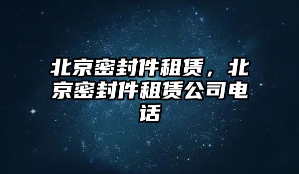 北京密封件租賃，北京密封件租賃公司電話