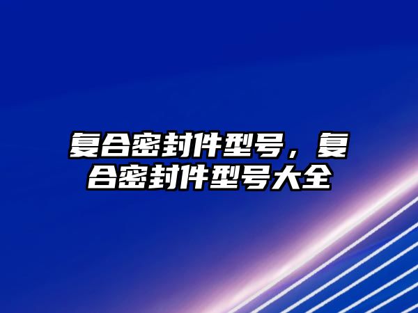 復(fù)合密封件型號(hào)，復(fù)合密封件型號(hào)大全