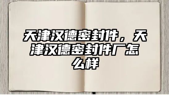 天津漢德密封件，天津漢德密封件廠怎么樣