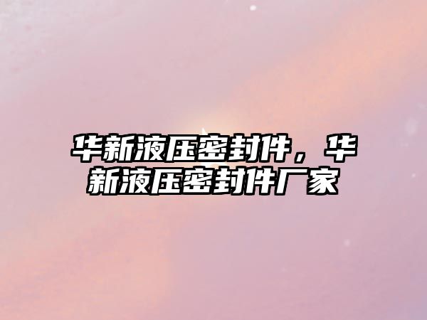 華新液壓密封件，華新液壓密封件廠家