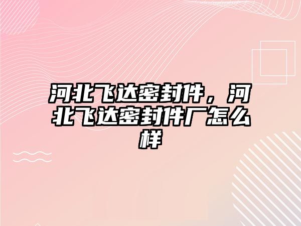 河北飛達(dá)密封件，河北飛達(dá)密封件廠(chǎng)怎么樣