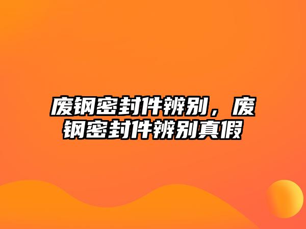 廢鋼密封件辨別，廢鋼密封件辨別真假