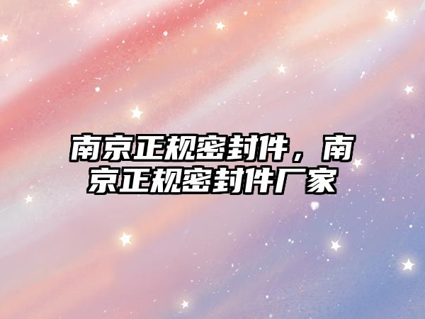 南京正規(guī)密封件，南京正規(guī)密封件廠家