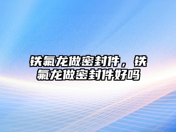 鐵氟龍做密封件，鐵氟龍做密封件好嗎