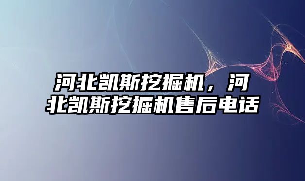 河北凱斯挖掘機，河北凱斯挖掘機售后電話