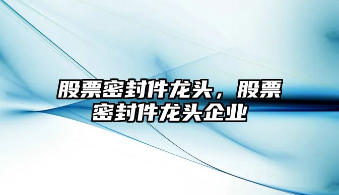 股票密封件龍頭，股票密封件龍頭企業(yè)