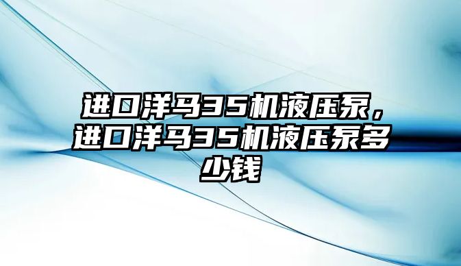 進(jìn)口洋馬35機(jī)液壓泵，進(jìn)口洋馬35機(jī)液壓泵多少錢